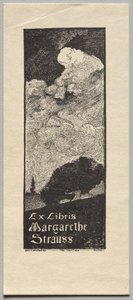 Buchplatte: Margarethe Strauss von Unknown artist