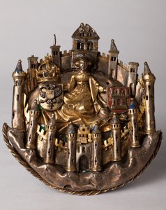 Knopf eines Mantels (Quignon des Demoiseaux), Silberschmiedekunst von Unknown artist
