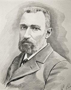 CURIE, Pierre (1859-1906). Französischer Physiker. Porträt von 1898. von Unknown artist