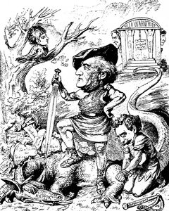 Karikatur von Richard Wagner