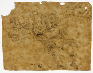 Cherubim mit Weihrauchfässern von Unknown artist