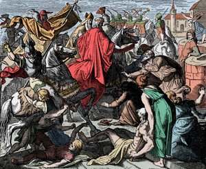 Konrad I. der Jüngere auf dem Weg zur Krönung von Unknown artist