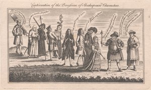 Fortsetzung der Prozession von Shakespeares Charakteren von Unknown artist