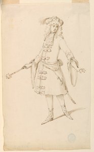 Kostümentwurf: Ein Edelmann, König oder Prinz für ein Ballett von Unknown artist