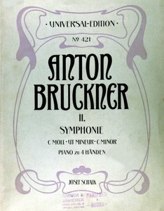 Titelblatt der zweiten C-Moll-Symphonie von Anton Bruckner von Unknown artist