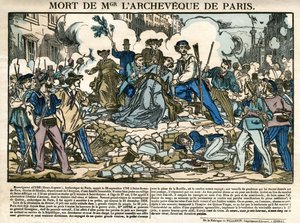 Tod von Denis Auguste Affre, Erzbischof von Paris