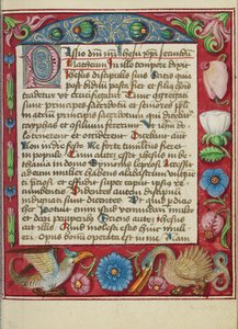 Geschmückte Textseite von Unknown artist