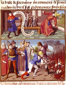 Zerstörung heiliger Objekte und Eingreifen von Papst Gregor I. dem Großen von Unknown artist