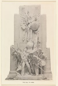 (Detail) der Aufruf zur Waffen-Statue am Dewey-Bogen von Unknown artist