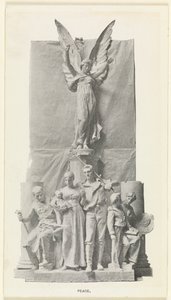 Detail der Skulptur Frieden auf dem Dewey-Bogen, Madison Square, New York