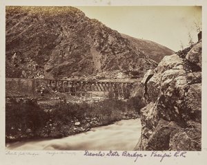 Devils Gate Brücken. Pazifik-Eisenbahn