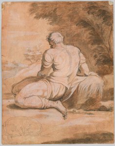 Zeichenstudie: Narziss (?) von Unknown artist