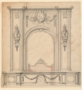 Erhebung einer Bettalkove für Philippe, Herzog von Orléans, der Regent