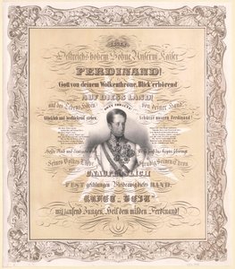 Kaiser von Österreich Ferdinand I. (Druck)