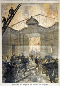 Feuerwehrleute: Feuer an der Oper - in "The Petity Journal" von Unknown artist
