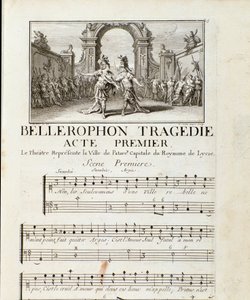 Erster Akt von Bellerophon, Tragédie Lyrique in fünf Akten mit einem Prolog von Jean Baptiste Lully von Unknown artist