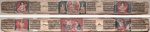 Folio 348, aus einem Gandavyuha-Sutra (Schrift der höchsten Anordnung) von Unknown artist