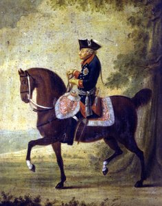 Friedrich der Große, König von Preußen (1712-1786). Unten im Rahmen des Gemäldes steht „... Berlin 1776. Museo del Risorgimento. Mailand von Unknown artist
