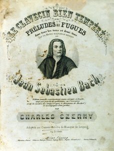 Frontispiz von „Präludien und Fugen“ von Johann Sebastian Bach von Unknown artist