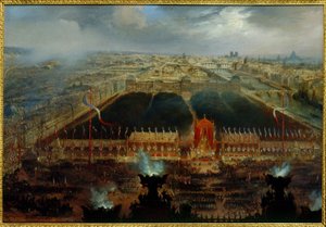 Fête de la Constitution auf dem Place de la Concorde, 12. November von Unknown artist