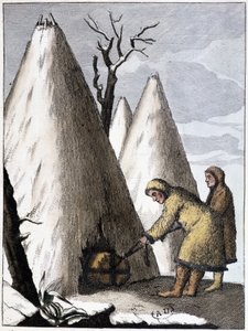 Beerdigung der Samojeden Asiens (Mongolei), Ende 19. Jahrhundert