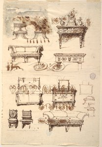 Möbeldesigns von Unknown artist