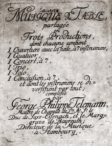Georg Philipp Telemann. Deutscher Komponist (Magdeburg)