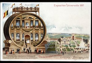 Gigantisches Fass - Maison Kramer - Weltausstellung 1897 in Brüssel von Unknown artist