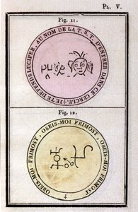 Grimoire von Papst Honorius zur Beschwörung von Dämonen. Ausgabe von 1760