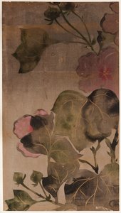 Hibiskusblüten und Blätter