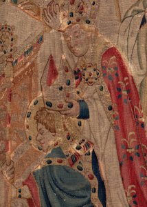 Geschichte von St. Piat und St. Eleuthère, Szene 10: St. Eleuthère wird zum Bischof geweiht (Detail) von Unknown artist