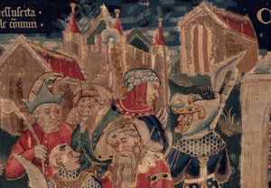 Geschichte von St. Piat und St. Eleuthère, Szene 12: Die Auferstehung der Tochter des Tribuns (Detail)