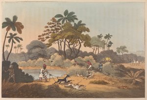Jagdszene in Indien