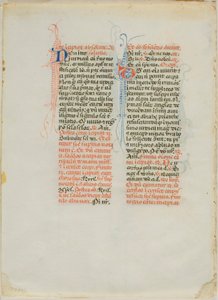 Illuminierte Manuskriptseite