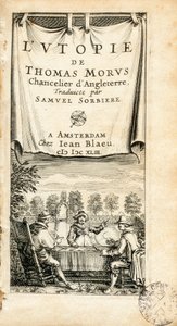 Illustrierte Frontispiz des französisch übersetzten Buches „L