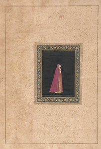 Indische Frau in rotem und goldenem Kleid von Unknown artist