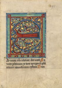 Initiale E: Eine weibliche Figur von Unknown artist