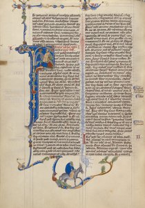 Initial F: David befiehlt die Enthauptung eines Amalekiters von Unknown artist