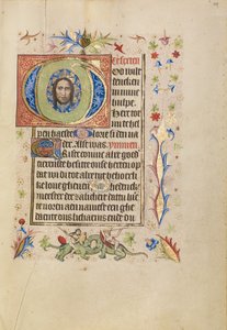 Initiale G: Das Gesicht Christi