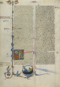 Initiale H: Moses spricht zu den Israeliten