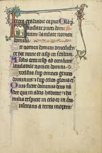 Initiale L: Kleriker singen von Unknown artist