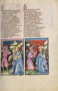 Jephtas Tochter; Jephta erzählt seiner Tochter von seinem Eid von Unknown artist