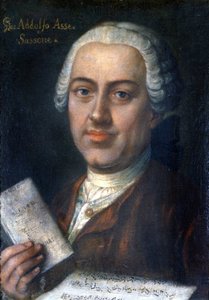 Johann Adolf Hasse, deutscher Komponist 1699-1783. Museo della Scala de Milan von Unknown artist