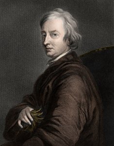 John Dryden 1631-1700 - Gravur - 19. Jahrhundert