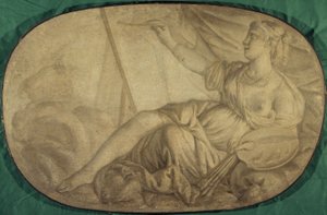 Die Malerei (Allegorie, dekorative Malerei für das Hôtel La Rivière dann Canillac)