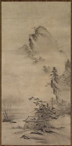 Landschaft mit Pavillon
