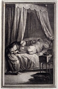 Le remede - in „Tales et nouvelles en vers“ von Jean La Fontaine. 1762. von Unknown artist