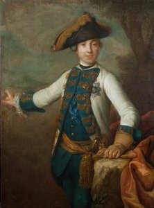 Der Zar Peter III. von Russland - Porträt des Zaren Peter III. von Russland (1728-1762), Anonym. Staatliches Historisches Museum, Moskau