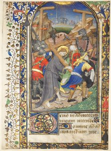 Blatt aus den Tarleton-Stunden: Christus trägt das Kreuz (Terz, Marienoffizium)