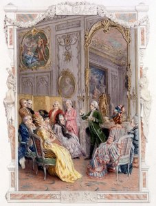 Literarische Messe im 18. Jahrhundert - in „Eine Frau von Qualität im vergangenen Jahrhundert“ von Unknown artist